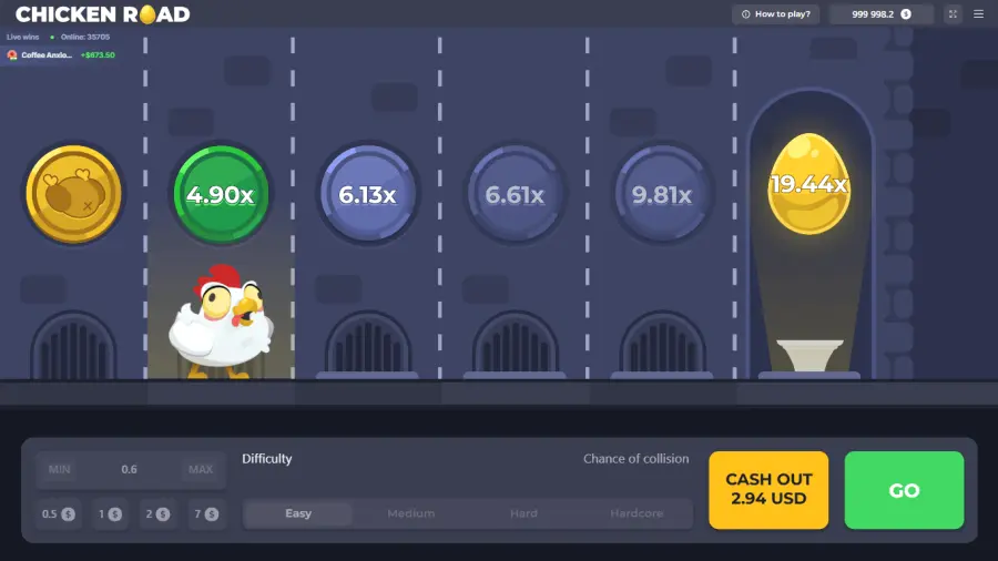 chicken road — banner principale su ExciteWin Casino